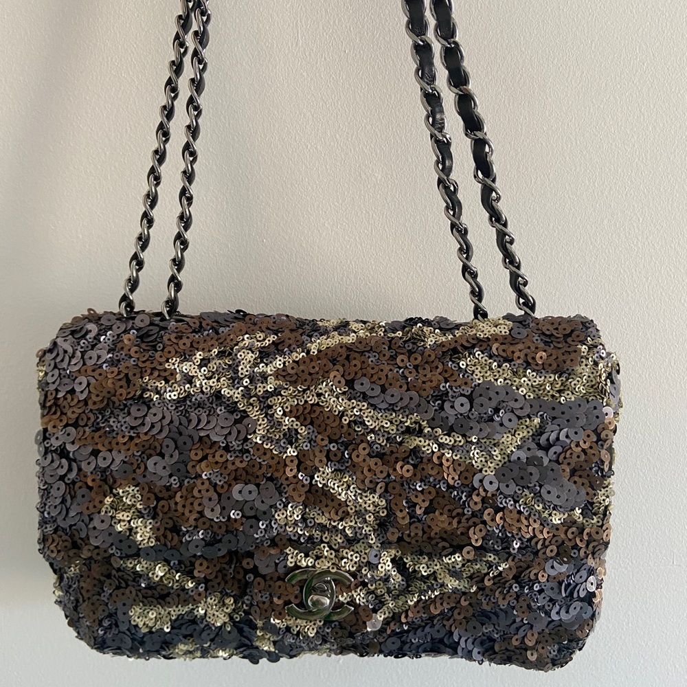 Rare authentic chanel sequin bag